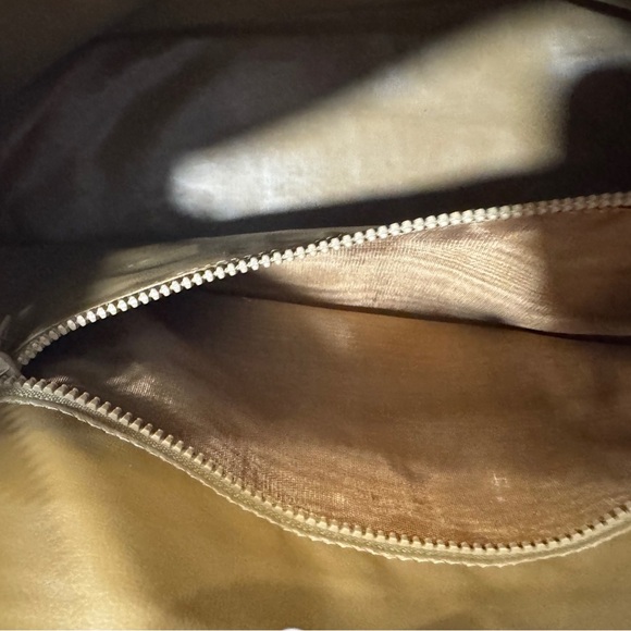 Vintage Celine Macadam Handbag - Beige & Tan Coated Canvas - Picture 6 of 9